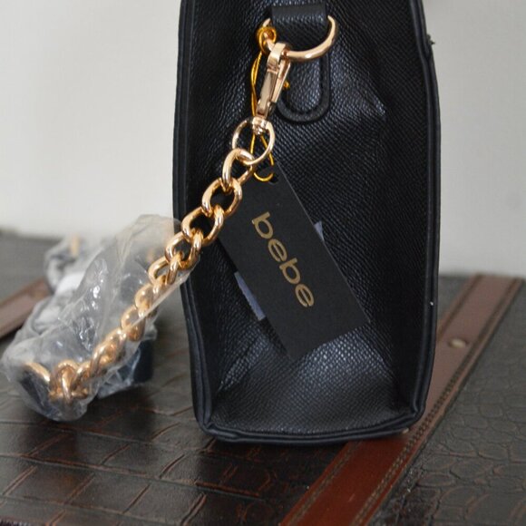 bebe Alex Small Satchel With Credit Card Organizer NWT - Picture 9 of 13